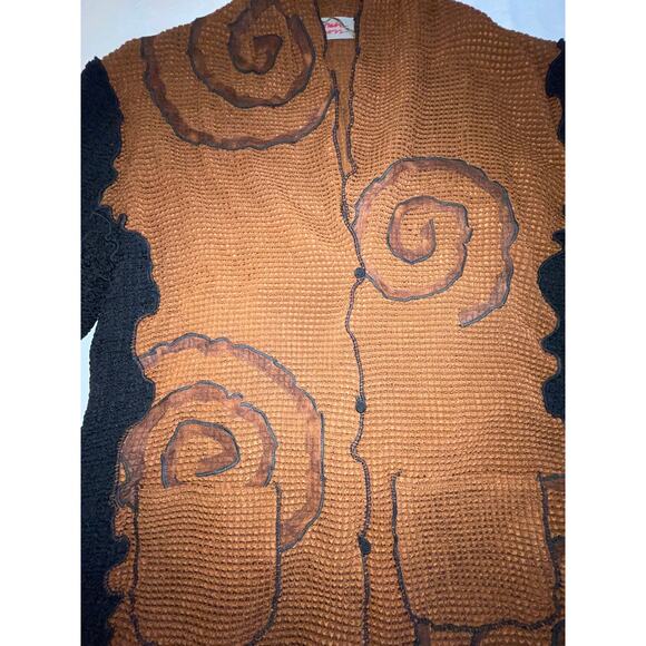 Deborah Cross Limited Edition Textile Art‎ Jacket - Women's Size M - Picture 3 of 10